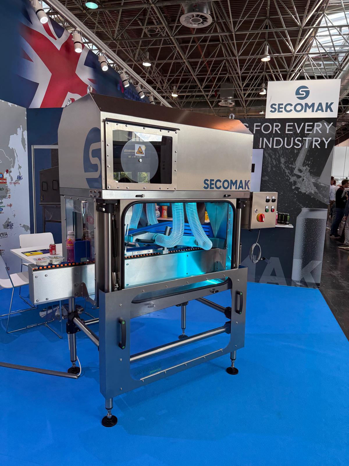DryGuide Essential displayed at a Secomak food and beverage industry exhibition - Interpack