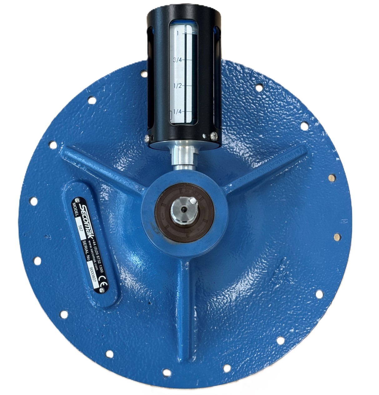 Original Secomak centrifugal blower bearing arrangement with lubrication system