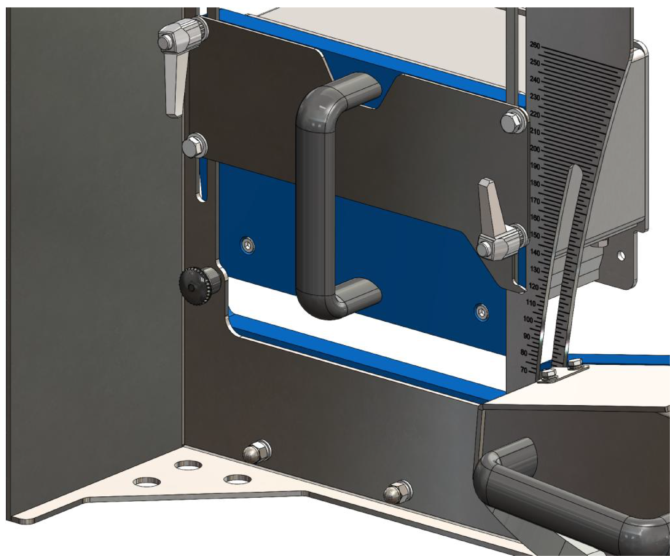 CAD model of the DryGuide Essential top and side can drying configuration for Princes